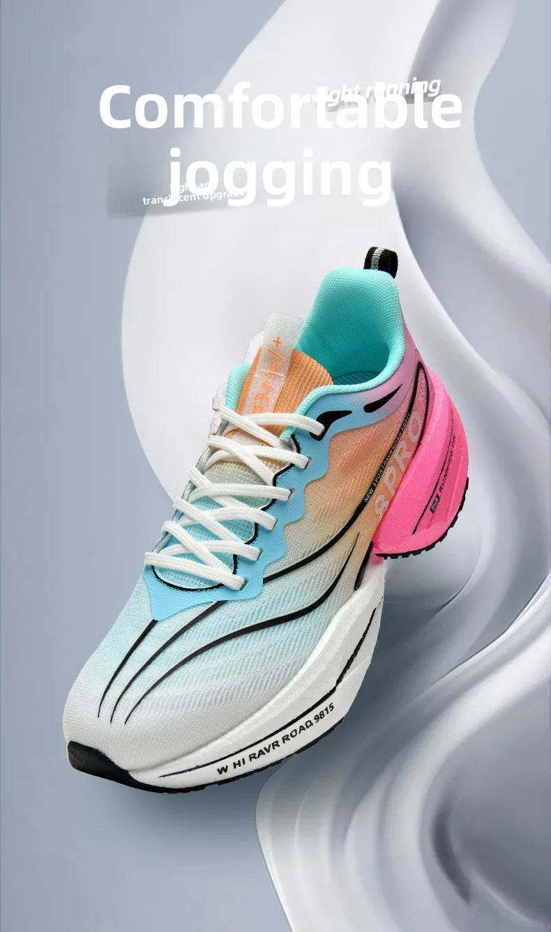 NEW Sports Running Shoes Men Marathon Breathable Comfortable Women Athletic Training Outdoor Sneakers Air Cushion Carbon Plate