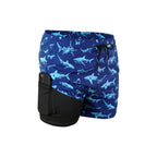 Summer New Polyester Digital Printed Anti-Embarrassment Quick-Drying Plus Size Boxer Swim Trunks, Suitable For Hot Springs. Men