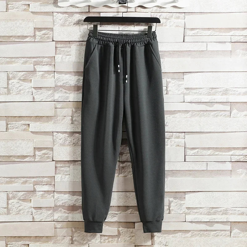 Casual Men's Sport Suit Loose Fit Hooded Cardigan Sweatshirt Pants Set Spring Autumn Season Stylish Outfit