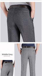 Formal Pants Men's Summer Thin Autumn Thick Black Blue Grey Stretch Bussiness Loose Suit Big Plus Size Office Trousers YYQWSJ