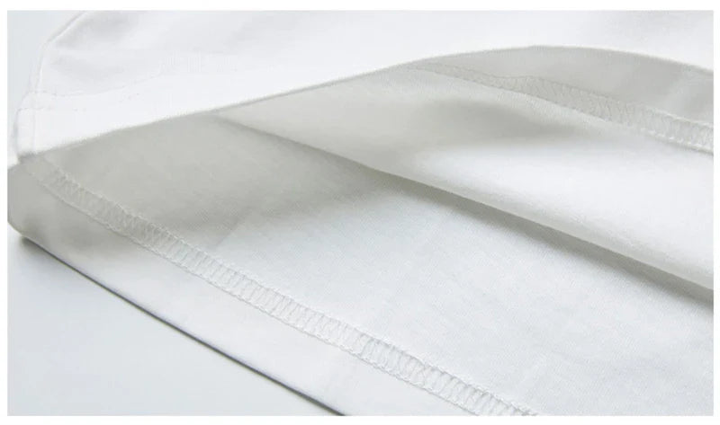 Blessyuki Summer Plus Size Cotton T-shirts Women 2023 Soft O-neck Letter Printed Tees Casual Short Sleeve All-match Female Tops