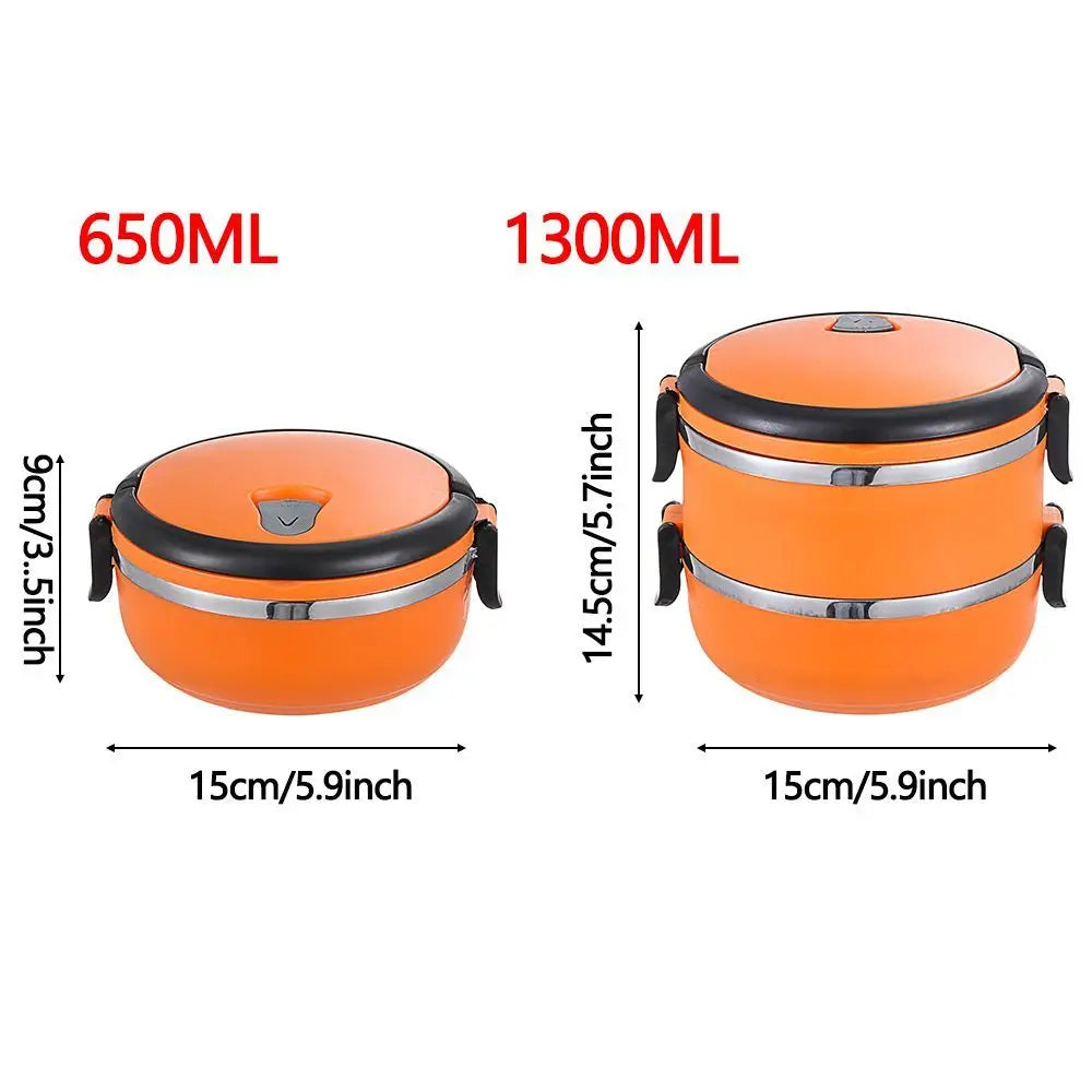 Hot Food Flask Stainless Steel Lunch Box Portable Thermos Vacuum Insulated Trave Warmer Food Container Kitchen Storage