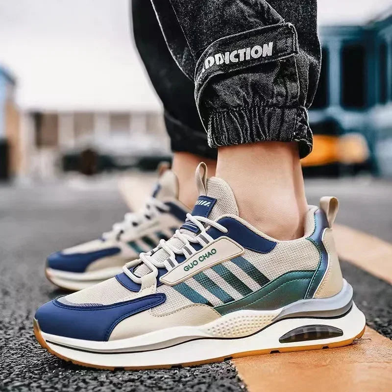 Brand Men Sneakers Mesh Breathable Casual Shoe Air Cushioning Athletic Running Shoes for Men Light Training Shoe Tenis Masculino