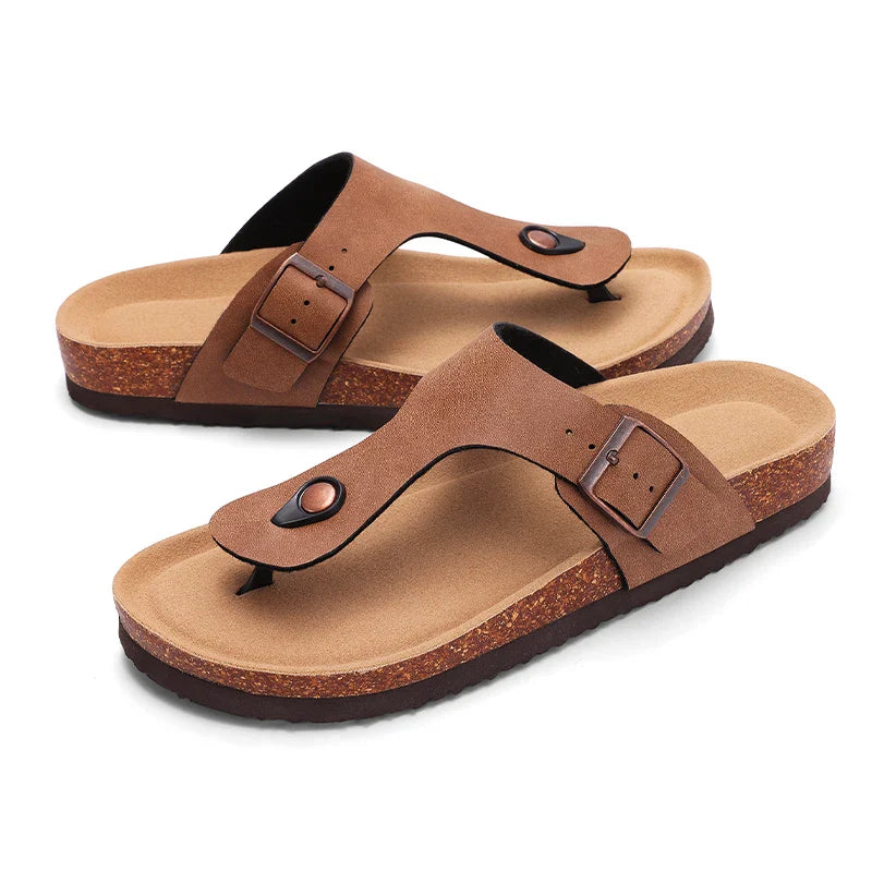 Kidmi Summer Women Sandals Women Flat Sandals Outdoor Beach Sandals Casual Vacation Nonslip Slippers Walking Cushion Sandals