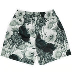 Summer New men short pant Rose Design Casual Shorts Street Hip Hop Fitness Polyester Fast Dry Breathable Embroidery Men Shorts