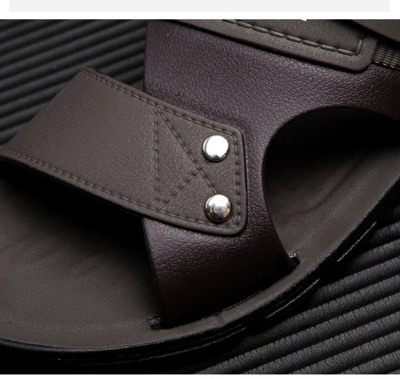 Fashion Sandals Men Summer Slip On Casual Slippers Outdoor Beach Shoes Male Classic Men's Sandals Slippers