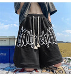 Y2k Shorts For Men 2025 Summer Letter Foam Print Loose Sweatpants Gym Oversized Basketball Shorts Pants Hip Hop Streetwear 8XL