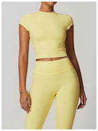 SWELTERING Women Short Sleeve Yoga Top Sport T Shirts Fitness Workout Clothes Yoga Shirt Gym Top Running Active Wear Sport Top