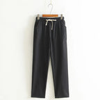 Women Pants Spring Summer Casual Harem Pants Cotton Elastic waist Harem Ankle-Length Trousers high quality for Female ladys