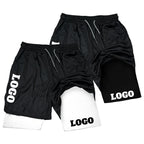 Custom Shorts Men Gym Sports Shorts 2 In 1 Quick Dry Workout Training Gym Fitness Jogging Short Pants Summer DIY Men Shorts