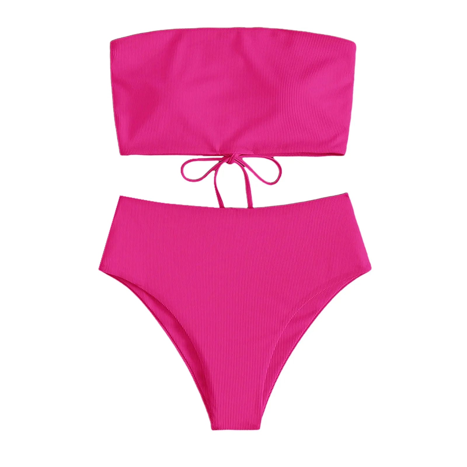 Bathing Suit Two-Piece Set Summer Swimwear Bra Briefs Bikini Set With Chest Pad Wire-Free Women Beach Suit Women Clothes