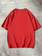 Men's 100% pure cotton summer loose size BE KIND letter cartoon print casual comfortable round neck short sleeved T-shirt top