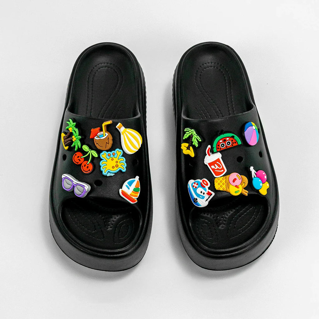 Fashionable and Versatile Cartoon Summer Beach Sandals Outdoor Thick-Soled Heightening Sandals E20