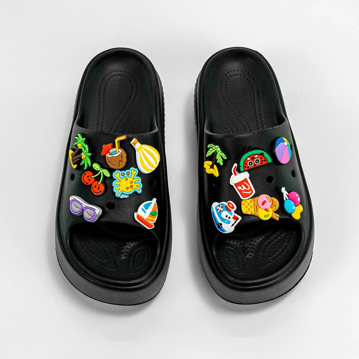 Fashionable and Versatile Cartoon Summer Beach Sandals Outdoor Thick-Soled Heightening Sandals E20