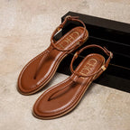 CHCH Women's Flat Sandals Summer Minimalist Toe Beach Shoes Vacation Outdoor