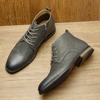 Comfortable Ankle Leather Boots For Men Boots For Men Fashion Brand