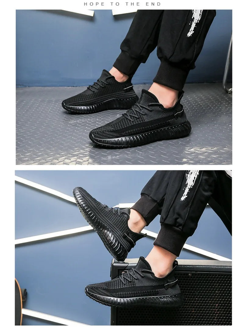 Mesh Breathable Coconut Shoes New Men's Shoes Summer 2025 Versatile Trend Casual Flying Shoes Student Sports Men's Shoes
