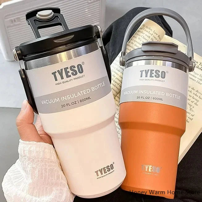 Tyeso Stainless Steel Coffee Cup Cold And Hot Double-layer Insulated Cup Tumbler Thermo Water Bottle Car Travel Mug Vacuum Flask