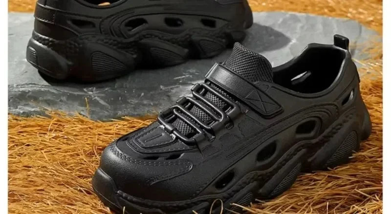 Trendy Men's Sandals Outdoor Wear Thickened Anti-slip Wear-resistant Fashion EVA Moulded Couples Clog Shoes Wholesale