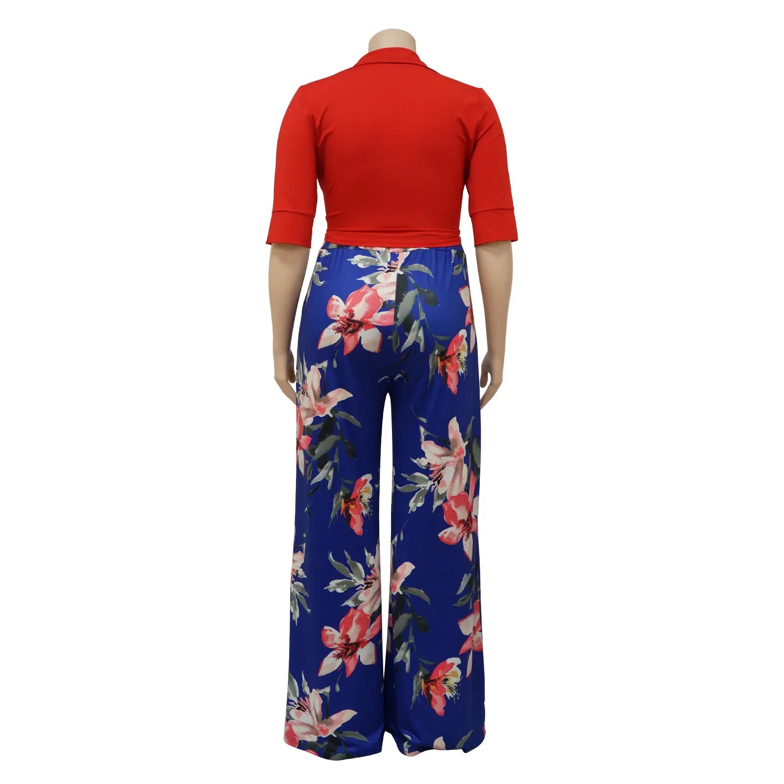 Two Piece Set Women Outfit 2x 3x 4x Summer Suit Elegant Pants and Blouse Set Casual Plus Size Pants Set Wholesale Dropshipping