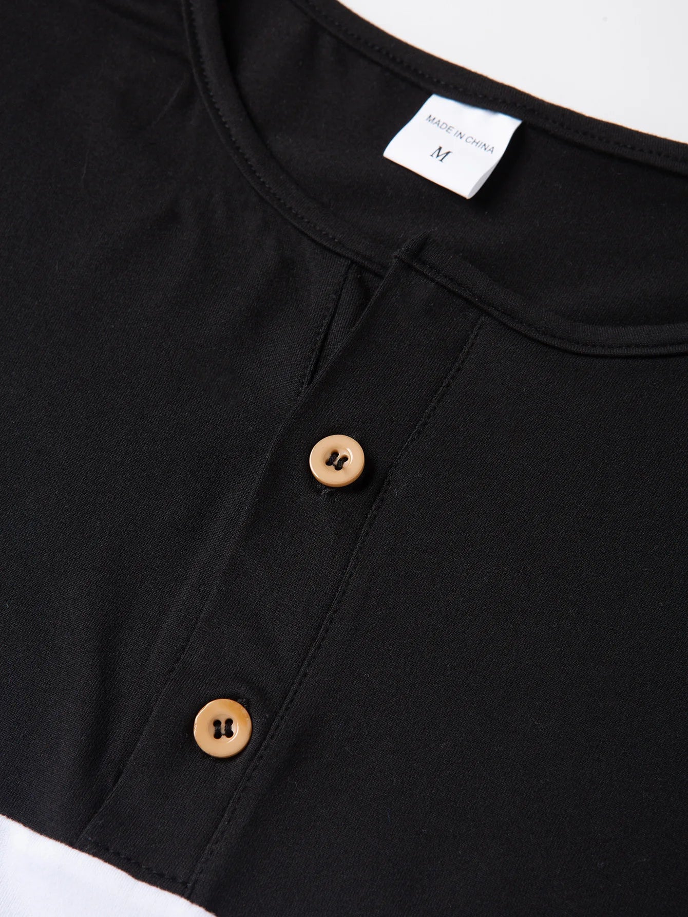 Henry Collar T-Shirt Men Summer Casual Short Sleeve Tops 3-color Patchwork Tees Sweatshirt Comfortable Breathable Men's Clothing