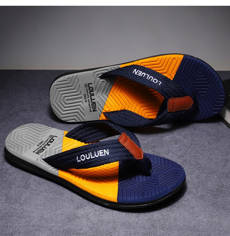 High Quality Hot Sale Men Flip Flops Summer Beach Flip Flops Men Fashion Breathable Casual Beach Men Slippers Summer Outdoor