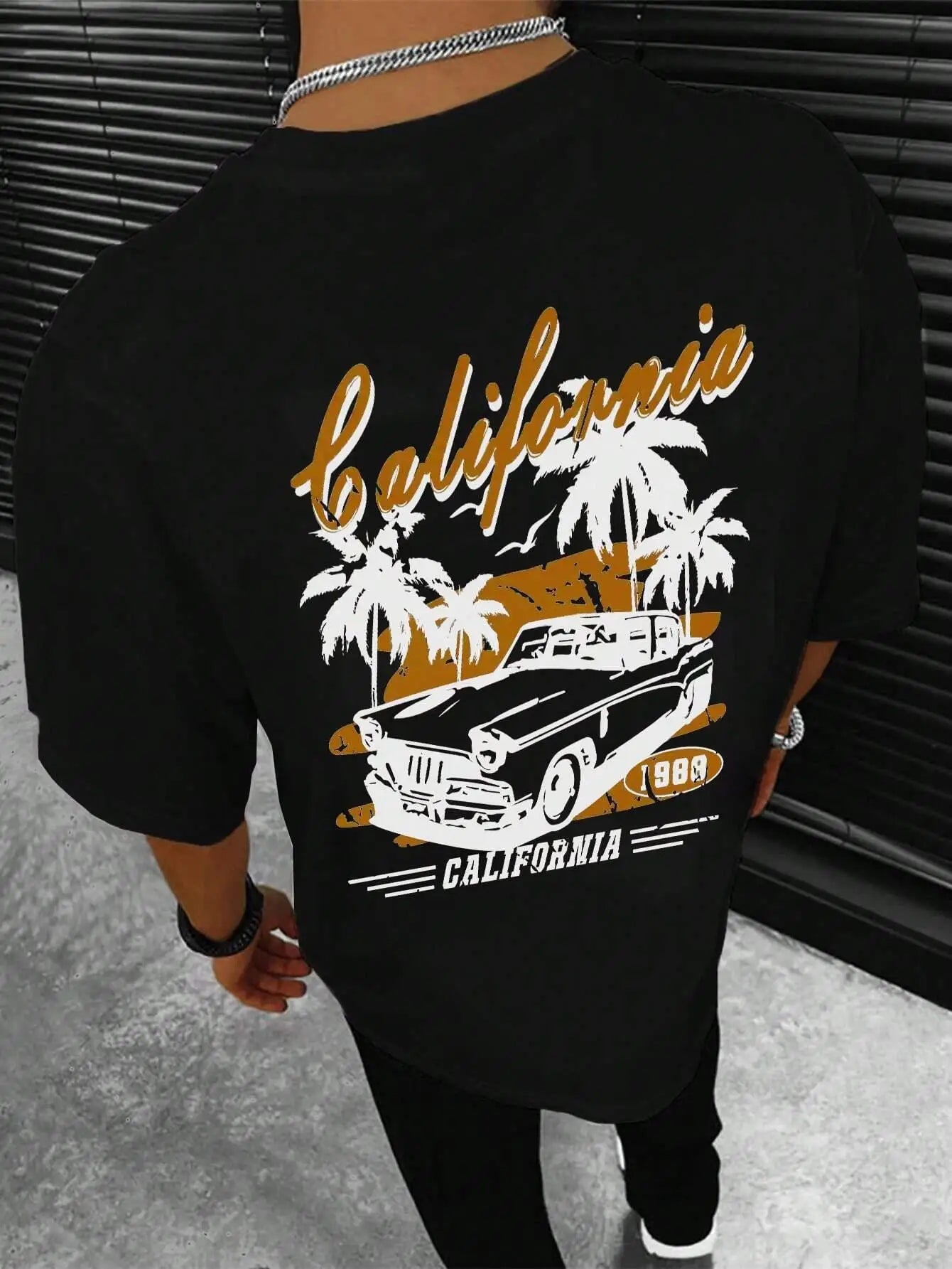 California Extreme Sports Racing Competitions T-Shirt Men Fashion Cotton Clothes Summer T-Shirts Hip Hop Oversized Casual Tops