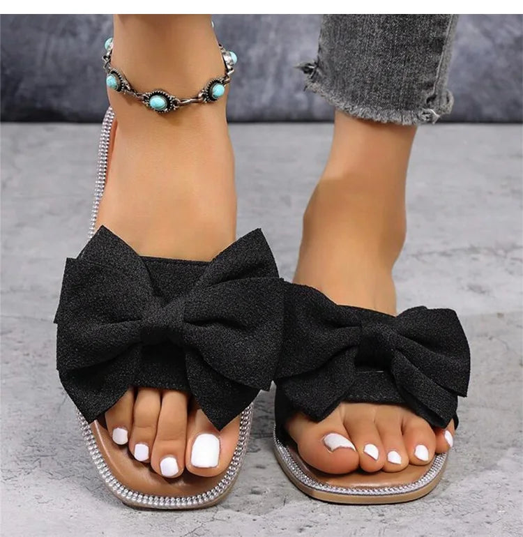 Women's Sandals Blin Blin Sweet Summer Sandals Shoes Women New Flat Sandals Beach Slippers For Summer Footwear Chaussures Femme