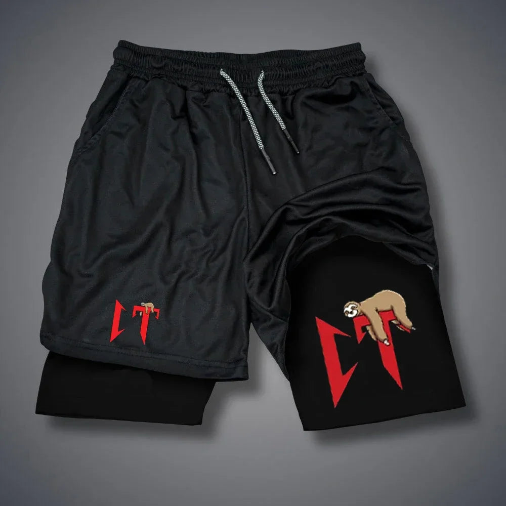 Natanael Cano Amor Tumbado Shorts Men's 2-in-1 Compression Shorts Funny Fitness Gym Short Pants Double-deck Quick Dry Sportswear