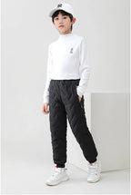 Children's Cotton Pants Winter Boys Thickened Trousers Teen Boys Cotton Lamb Wool Warm Cotton Pants Boys' Plush Casual Pants