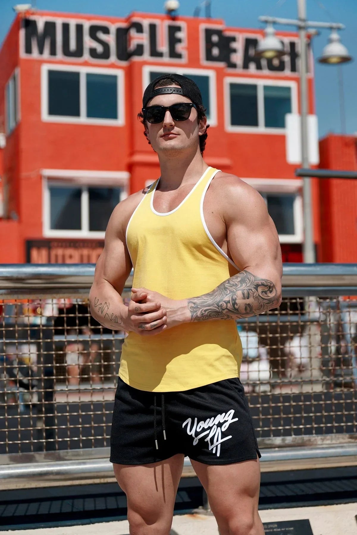 New Gym Sports Fitness Fashion shorts Men's Shorts Clothing Brand Jogger Outdoor Running Basketball Training Shorts Beach Pants