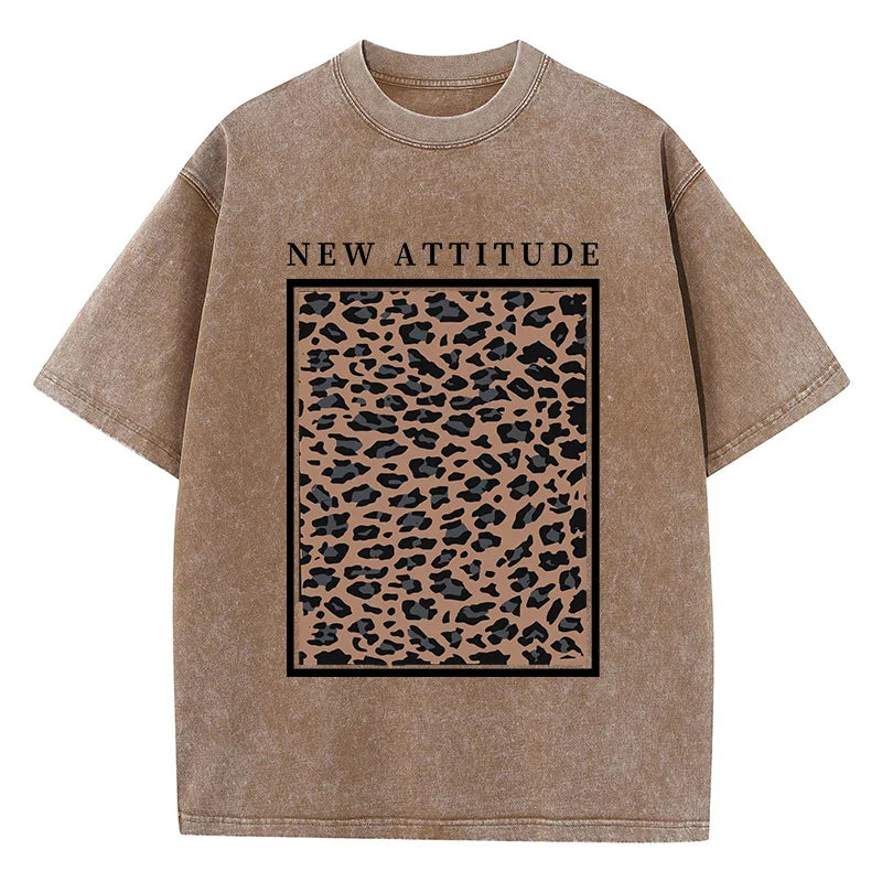 Yosemite National Papk Prints Washed T Shirts Women Cotton T-Shirts Distressed Oversized O-Neck Tops Summer Casual Woman Clothes