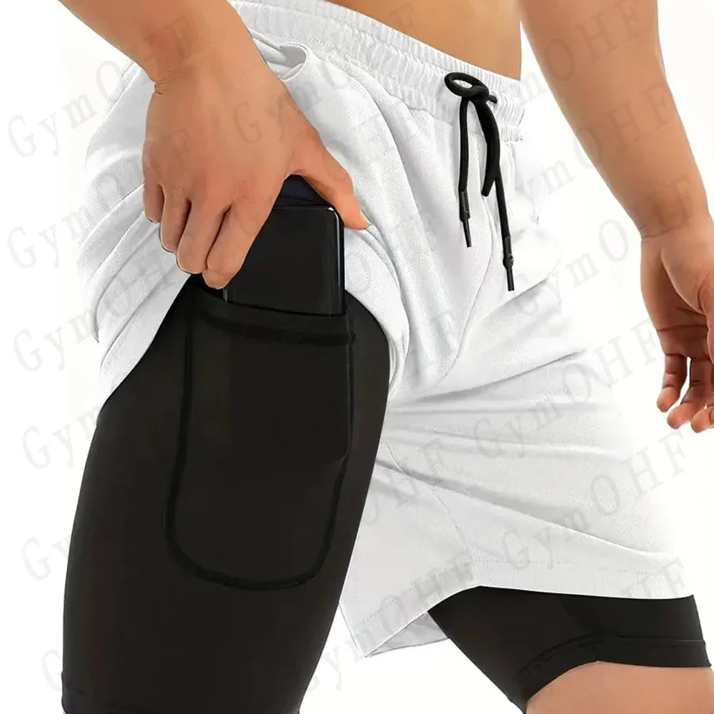 Men's sports shorts, spider print compression shorts, informal, training, running, 2-in-1, Y2K order shipped directly