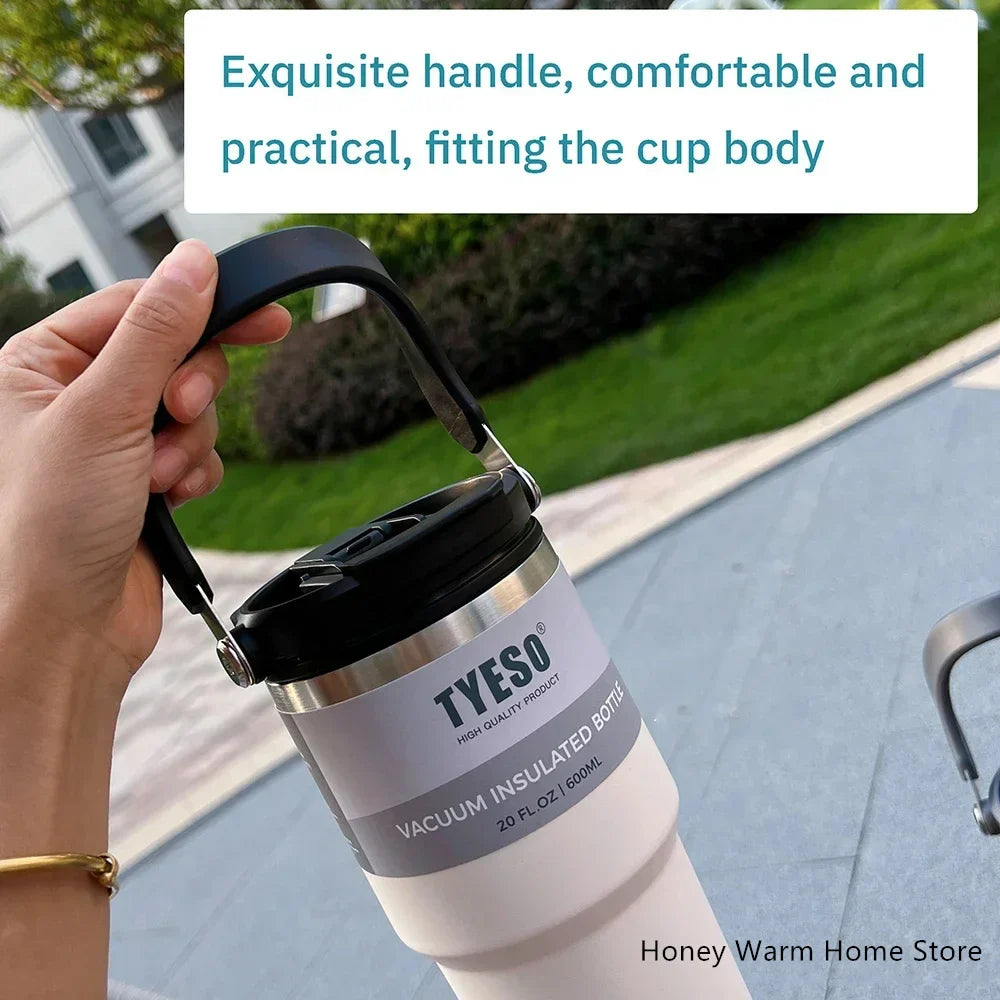 Tyeso Stainless Steel Coffee Cup Cold And Hot Double-layer Insulated Cup Tumbler Thermo Water Bottle Car Travel Mug Vacuum Flask