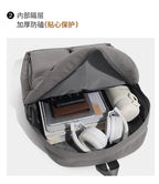 Water - resistant double - shoulder backpack. It has a large capacity, is lightweight and casual. Made of wrinkled and washed ny