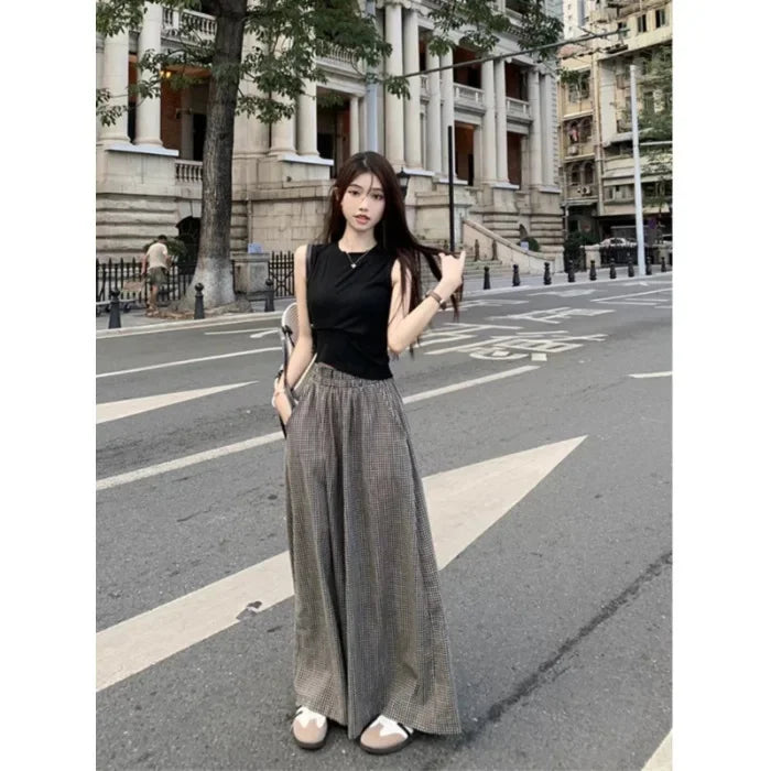 Summer Women's Fashion Slimming Cute Matching Set Conceal Meat Two-Piece Set Cool plus Size Age-Defying Chinese Brand