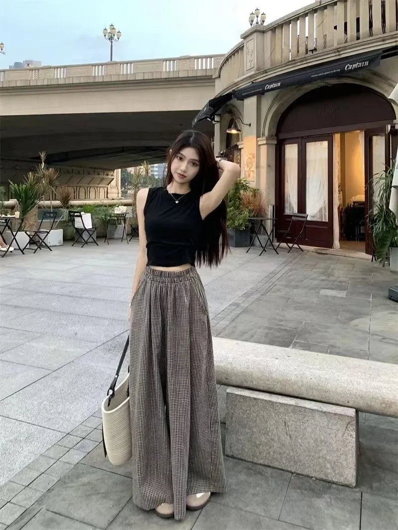 Summer Women's Fashion Slimming Cute Matching Set Conceal Meat Two-Piece Set Cool plus Size Age-Defying Chinese Brand