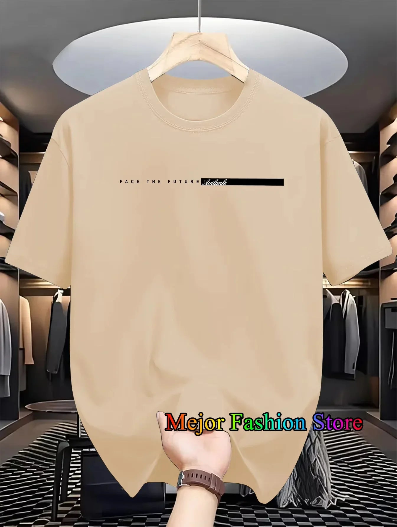 Summer New Women's Cotton T-shirts Letter Printed Short Sleeved Round Neck Tshirt High Street Casual Tees Oversized Unisex Tops