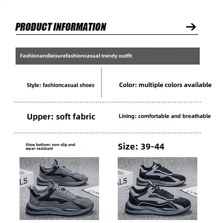 Waterproof Non-slip Wear-resistant Casual Sports Shoes For Men Spring 2025 New Arrival Work Shoes Trendy Footwear Spring Autumn
