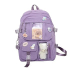 Cute Women Backpacks Waterproof Multi-Pocket Nylon School Backpack for Student Female Girls Kawaii Laptop Book Pack Mochilas