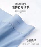 High Quality Men's Ice Silk Underwear Summer Thin Breathable Seamless Panties Sexy Male Underpants Plus Size Boxer Shorts