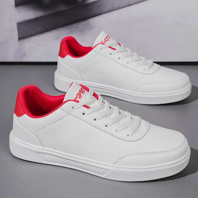 YRZL Men White Shoes Couple Casual Skateboard Shoes Comfortable Sneakers Lightweight Walking Women Tenis Shoes Plus Size 36-46