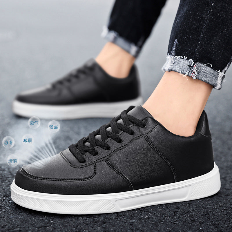 Fashion Leather Men White Sneakers Breathable Comfort Classic Casual Shoes Mens Outdoor Walking Shoes Couple Footwear Size 36-47