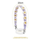 Water Bottle Handle Strap Handmade Flower 16-40oz Tumbler Silicone Safety Ring Cotton Rope Flower Durable Water Bottle Strap