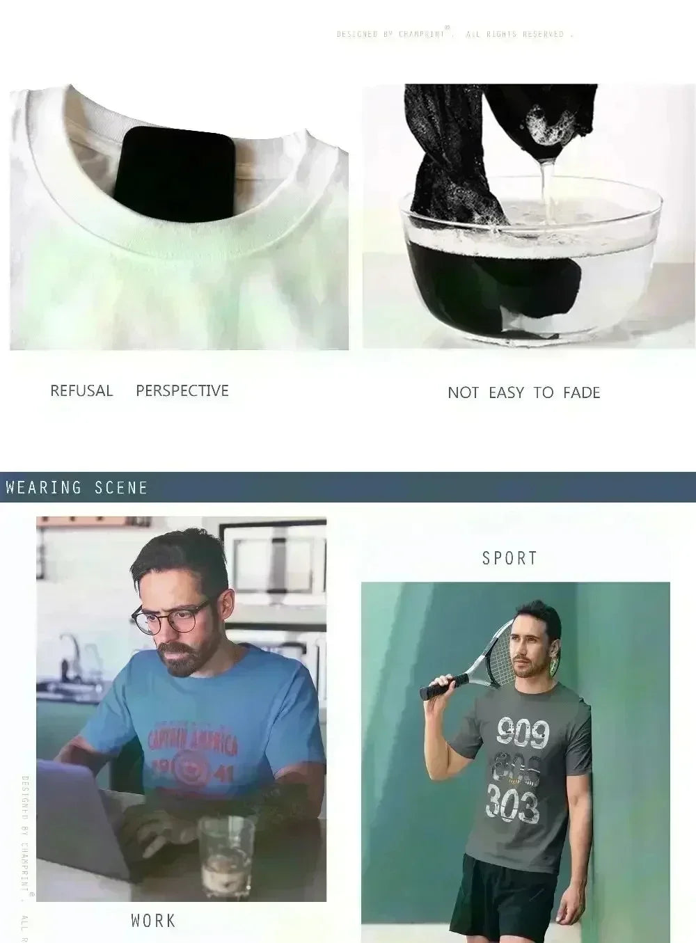 True Religion T-shirt Graphics T-shirt Men Cotton Graphic Crew Neck T-shirt Printed Short Sleeve Comfortable Breathable Top