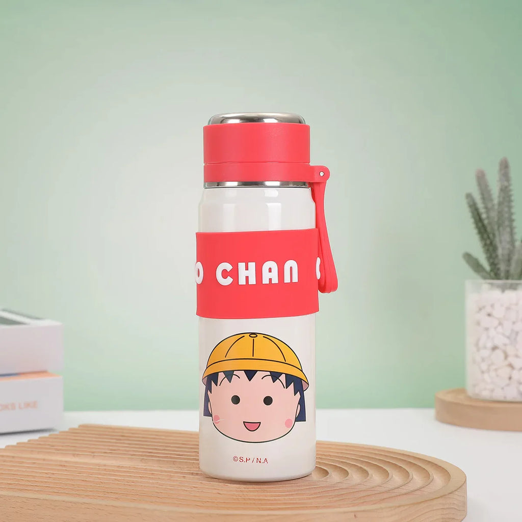 Disney Bullet Thermos Cup 500ML Stainless Steel 316 Children's Vacuum Flask Cartoon Students Special Rope Insulated Water Bottle