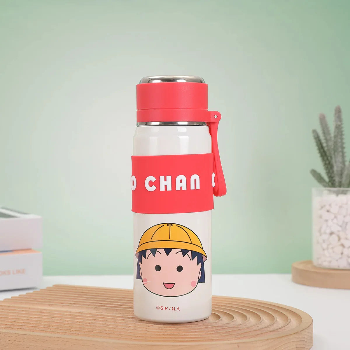 Disney Bullet Thermos Cup 500ML Stainless Steel 316 Children's Vacuum Flask Cartoon Students Special Rope Insulated Water Bottle