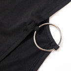 Y2K summer new solid color backless hollow hanging neck sexy spicy girl tight fitting dress