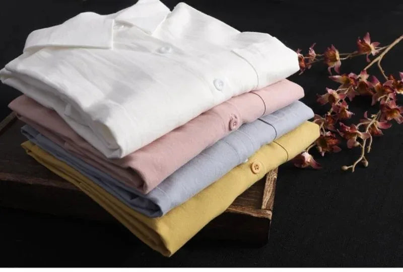 White Shirt Women 2024 Spring Summer Korean Fashion Simple Solid Color Long Shirts Lady Loose Breathable Midi Shirt and Blouse