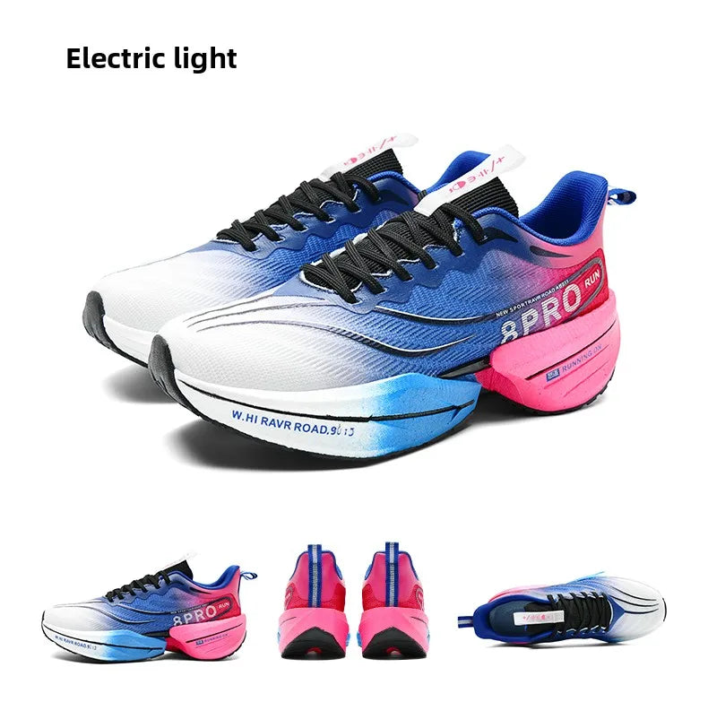 NEW Sports Running Shoes Men Marathon Breathable Comfortable Women Athletic Training Outdoor Sneakers Air Cushion Carbon Plate